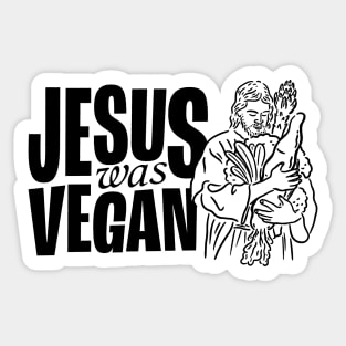 Vegan Jesus Sticker